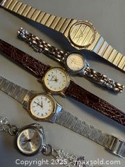 MaxSold Auction: (5) Pre-Loved Quartz Watches (SEIKO, GENEVA &#38; More) - Toronto (Ontario, Canada) PARTNER MANAGED Reseller Online Auction - Queen Street West