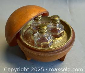 MaxSold Auction: MCM Miami Beach Florida Blossom Perfume Bottles in Original Orange Shape Container  (Empty)  - Toronto (Ontario, Canada) PARTNER MANAGED Reseller Online Auction - Queen Street West