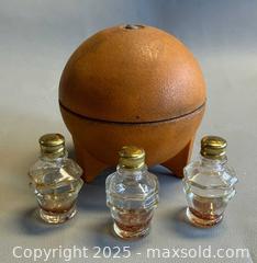 MaxSold Auction: MCM Miami Beach Florida Blossom Perfume Bottles in Original Orange Shape Container  (Empty)  - Toronto (Ontario, Canada) PARTNER MANAGED Reseller Online Auction - Queen Street West