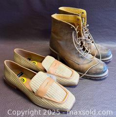 MaxSold Auction: NEW ANGEL ALARCON Loafers &#38; Pre-owned Women&#39;s Frye Lace Ankle Boots - Toronto (Ontario, Canada) PARTNER MANAGED Reseller Online Auction - Queen Street West