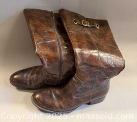 MaxSold Auction: Pre-owned Italian Amalfi by Rangoni Burgundy Slingback Leather Kitten Heels, Pre-owned Born Riding Boots & More - Toronto (Ontario, Canada) PARTNER MANAGED Reseller Online Auction - Queen Street West