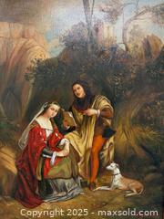 MaxSold Auction: Vintage Framed Reproduction Artwork on Canvas (Petrarch & Laura by Nicaise de Keyser) - Toronto (Ontario, Canada) PARTNER MANAGED Reseller Online Auction - Queen Street West