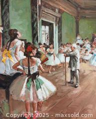 MaxSold Auction: Vintage Framed Reproduction Artwork on Canvas (The Ballet Class By Edgar Degas) - Toronto (Ontario, Canada) PARTNER MANAGED Reseller Online Auction - Queen Street West