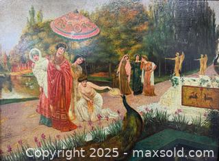 MaxSold Auction: Vintage Framed Textured Print (Artwork By N. Henry Bingham) - Toronto (Ontario, Canada) PARTNER MANAGED Reseller Online Auction - Queen Street West