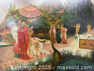 MaxSold Auction: Vintage Framed Textured Print (Artwork By N. Henry Bingham) - Toronto (Ontario, Canada) PARTNER MANAGED Reseller Online Auction - Queen Street West