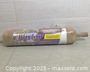 MaxSold Auction: 20" x 50' Roll of Burlap, with Easy Wrap Handles - Brampton (Ontario, Canada) SELLER MANAGED Commercial Liquidation Online Auction - Strathearn Avenue