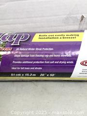 MaxSold Auction: 20" x 50' Roll of Burlap, with Easy Wrap Handles - Brampton (Ontario, Canada) SELLER MANAGED Commercial Liquidation Online Auction - Strathearn Avenue