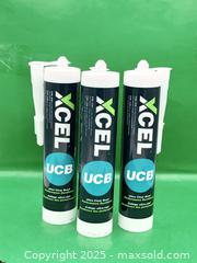 MaxSold Auction: 3 Pc XCEL UCB Ultra Clear Bond Adhesive and Sealant  - Brampton (Ontario, Canada) SELLER MANAGED Commercial Liquidation Online Auction - Strathearn Avenue