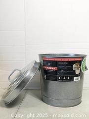 MaxSold Auction: Behrens 6 Gallon Galvanized Multi-use Locking Lid Can - Brampton (Ontario, Canada) SELLER MANAGED Commercial Liquidation Online Auction - Strathearn Avenue