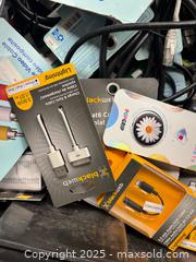 MaxSold Auction: Content of the Bin ( Optical Cable Lightening Adapter and More ) as Pictured  - Brampton (Ontario, Canada) SELLER MANAGED Commercial Liquidation Online Auction - Strathearn Avenue