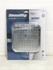 MaxSold Auction: StreamWay 8" (20 cm) Square Shower Head - Brampton (Ontario, Canada) SELLER MANAGED Commercial Liquidation Online Auction - Strathearn Avenue