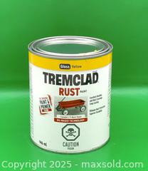 MaxSold Auction: Tremclad Oil-Based Rust Paint in Gloss Yellow, 946 mL - Brampton (Ontario, Canada) SELLER MANAGED Commercial Liquidation Online Auction - Strathearn Avenue