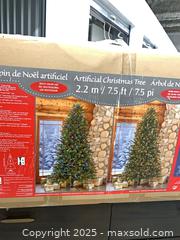 MaxSold Auction: Artificial Pre-Lit Christmas Tree, 7.5 ft, Multi-Color LEDs - Markham (Ontario, Canada) PARTNER MANAGED Downsizing Online Auction - Mccowan Road (STORAGE)