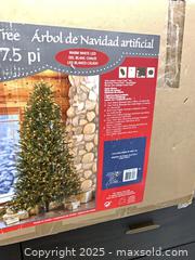 MaxSold Auction: Artificial Pre-Lit Christmas Tree, 7.5 ft, Multi-Color LEDs - Markham (Ontario, Canada) PARTNER MANAGED Downsizing Online Auction - Mccowan Road (STORAGE)
