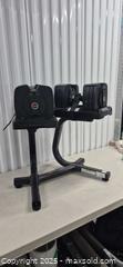 MaxSold Auction: Bowflex SelectTech Adjustable Dumbbells with Stand (Pair) - Markham (Ontario, Canada) PARTNER MANAGED Downsizing Online Auction - Mccowan Road (STORAGE)