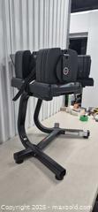 MaxSold Auction: Bowflex SelectTech Adjustable Dumbbells with Stand (Pair) - Markham (Ontario, Canada) PARTNER MANAGED Downsizing Online Auction - Mccowan Road (STORAGE)
