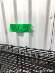 MaxSold Auction: Folding Wire Dog Crate 43" x 28" Black - Markham (Ontario, Canada) PARTNER MANAGED Downsizing Online Auction - Mccowan Road (STORAGE)