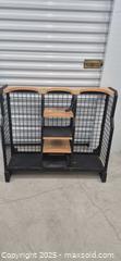 MaxSold Auction: Golf Bag Wire Grid Shelf Unit, Black with Wood Shelves - Markham (Ontario, Canada) PARTNER MANAGED Downsizing Online Auction - Mccowan Road (STORAGE)