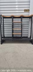 MaxSold Auction: Golf Bag Wire Grid Shelf Unit, Black with Wood Shelves - Markham (Ontario, Canada) PARTNER MANAGED Downsizing Online Auction - Mccowan Road (STORAGE)