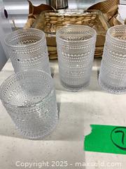 MaxSold Auction: Lot: Glass Bakeware, Tumblers, Moka Pot & Bamboo-Lid Jar - Markham (Ontario, Canada) PARTNER MANAGED Downsizing Online Auction - Mccowan Road (STORAGE)