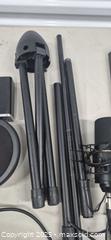 MaxSold Auction: LOT of Podcasting/Streaming Kit with Mic, Isolation Shield, Behringer U-PHORIA UMC22 Audio Interface  - Markham (Ontario, Canada) PARTNER MANAGED Downsizing Online Auction - Mccowan Road (STORAGE)