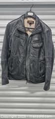 MaxSold Auction: Men's Danier Large Genuine Leather Jacket — Black / Very Dark Grey - Markham (Ontario, Canada) PARTNER MANAGED Downsizing Online Auction - Mccowan Road (STORAGE)