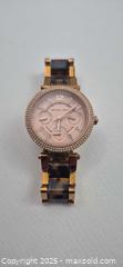 MaxSold Auction: Michael Kors Women's Rose Gold Dial Tortoiseshell Link Watch - Markham (Ontario, Canada) PARTNER MANAGED Downsizing Online Auction - Mccowan Road (STORAGE)