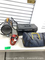 MaxSold Auction: Mixed tools lot: propane forced-air heater, multi-cutter, toolbox - Markham (Ontario, Canada) PARTNER MANAGED Downsizing Online Auction - Mccowan Road (STORAGE)