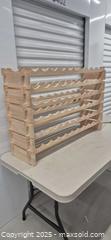 MaxSold Auction: Modular Wooden Wine Bottle Rack — Slotted Shelf Style - Markham (Ontario, Canada) PARTNER MANAGED Downsizing Online Auction - Mccowan Road (STORAGE)