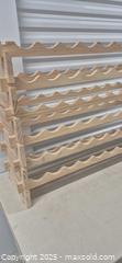 MaxSold Auction: Modular Wooden Wine Bottle Rack — Slotted Shelf Style - Markham (Ontario, Canada) PARTNER MANAGED Downsizing Online Auction - Mccowan Road (STORAGE)