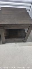 MaxSold Auction: Pair of Engineered Wood End Tables / Nightstands, 26" Square - Markham (Ontario, Canada) PARTNER MANAGED Downsizing Online Auction - Mccowan Road (STORAGE)