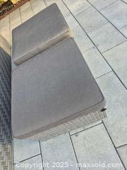 MaxSold Auction: Pair of Outdoor Wicker Ottoman with Cushion (Set of 2) - Markham (Ontario, Canada) PARTNER MANAGED Downsizing Online Auction - Mccowan Road (STORAGE)