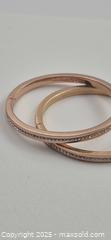 MaxSold Auction: Pair of Stylish Kate Spade New York Rose Gold Plated Hinged Bangle Set (2) - Markham (Ontario, Canada) PARTNER MANAGED Downsizing Online Auction - Mccowan Road (STORAGE)