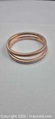 MaxSold Auction: Pair of Stylish Kate Spade New York Rose Gold Plated Hinged Bangle Set (2) - Markham (Ontario, Canada) PARTNER MANAGED Downsizing Online Auction - Mccowan Road (STORAGE)