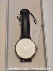 MaxSold Auction: Rosefield The West Village Gold Tone Watch Black Dial - Markham (Ontario, Canada) PARTNER MANAGED Downsizing Online Auction - Mccowan Road (STORAGE)