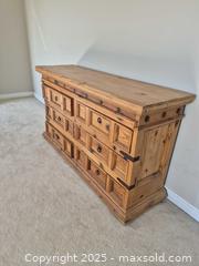 MaxSold Auction: Solid Knotty Pine 3-Drawer Dresser - Markham (Ontario, Canada) PARTNER MANAGED Downsizing Online Auction - Mccowan Road (STORAGE)