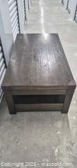 MaxSold Auction: Solid Wood Lift-Top Coffee Table with Storage, 48 in - Markham (Ontario, Canada) PARTNER MANAGED Downsizing Online Auction - Mccowan Road (STORAGE)