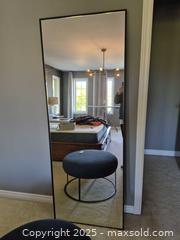 MaxSold Auction: Structube Full-Length Leaning Mirror 75 x 28 in Black Metal Frame - Markham (Ontario, Canada) PARTNER MANAGED Downsizing Online Auction - Mccowan Road (STORAGE)