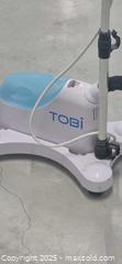 MaxSold Auction: TOBI Standing Garment Steamer Upright — White with Light Blue Accents - Markham (Ontario, Canada) PARTNER MANAGED Downsizing Online Auction - Mccowan Road (STORAGE)