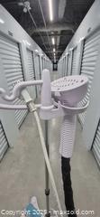 MaxSold Auction: TOBI Standing Garment Steamer Upright — White with Light Blue Accents - Markham (Ontario, Canada) PARTNER MANAGED Downsizing Online Auction - Mccowan Road (STORAGE)