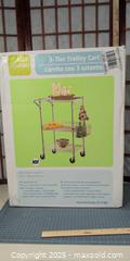 MaxSold Auction: 3-Tier Chrome-Plated Trolley Cart with Casters - Warwick (Rhode Island, USA) SELLER MANAGED Reseller Online Auction - Warwick Avenue