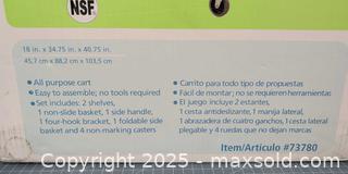 MaxSold Auction: 3-Tier Chrome-Plated Trolley Cart with Casters - Warwick (Rhode Island, USA) SELLER MANAGED Reseller Online Auction - Warwick Avenue