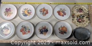 MaxSold Auction: 8 piece Eschenbach Bavaria Fruit Motif Porcelain Set, Two Decorative Trays - Warwick (Rhode Island, USA) SELLER MANAGED Reseller Online Auction - Warwick Avenue