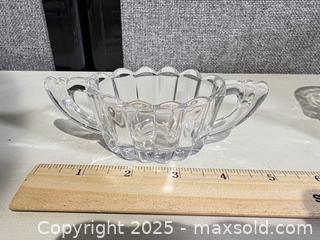MaxSold Auction: Assorted Clear Pressed Glassware Lot — Pitcher, Tray, Creamer - Warwick (Rhode Island, USA) SELLER MANAGED Reseller Online Auction - Warwick Avenue