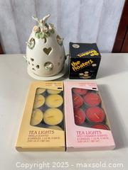 MaxSold Auction: Assorted Tea Light Candle Lot with Ceramic Holder - Warwick (Rhode Island, USA) SELLER MANAGED Reseller Online Auction - Warwick Avenue