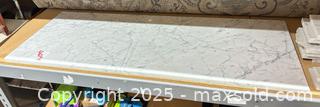 MaxSold Auction: Carrara-Style White Marble Countertop Slab - Warwick (Rhode Island, USA) SELLER MANAGED Reseller Online Auction - Warwick Avenue