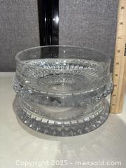 MaxSold Auction: Clear Pressed Glass Candy Dish (Pressed Crystal Style) - Warwick (Rhode Island, USA) SELLER MANAGED Reseller Online Auction - Warwick Avenue