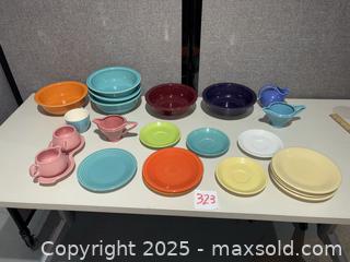 MaxSold Auction: Fiesta Fiestaware Mixed Ceramic Dinnerware Lot (Approx. 20+ pcs) - Warwick (Rhode Island, USA) SELLER MANAGED Reseller Online Auction - Warwick Avenue