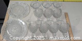 MaxSold Auction: Fire-King Bowls and Pressed Glass Floral 13-Piece Set - Warwick (Rhode Island, USA) SELLER MANAGED Reseller Online Auction - Warwick Avenue