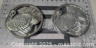 MaxSold Auction: Gorham Silver-Plated Turkey Trivet / Wall Plaque (Set of 2) - Warwick (Rhode Island, USA) SELLER MANAGED Reseller Online Auction - Warwick Avenue